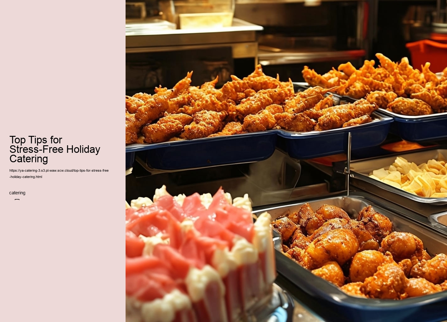 Top Tips for Stress-Free Holiday Catering